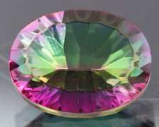 Rainbow color 9.95ct concave cut Mystic Quartz