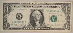 Strong Obverse Ink Transfer 1974 Texas  $1 1974 FR Note