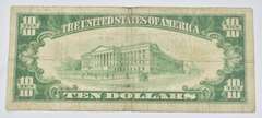 1928 $10 United States Gold Certificate - Misaligned