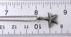 Sterling Silver Starfish Pendant on Chain
