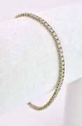 Glamorous Ladies CZ Bracelet in 14K Yellow Gold