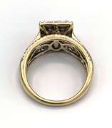 Gold diamond ring