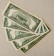 5 1928 C &1928 F Red Seal US Notes