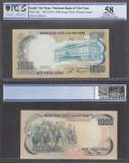 1000 Dong  1972 National Bank of Vietnam Pick 34a PCGS Ch. AU 58