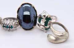 Vintage Sterling Silver Lot of Rings