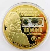 U.S. Mini 1000 Dollar Treasury Note Coin, Gen'l Meade