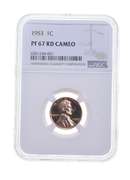 PF67 RD CAM 1953 Lincoln Wheat Cent - Graded NGC
