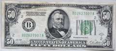 1928 A Series Gold Payable $ 50 Fed Reserve Note