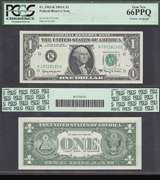 $1 1963-A FRN==COURTESY AUTOGRAPH--HENRY H. FOWLER==PCGS Gem New 66 PPQ