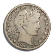 1914 Barber Half Dollar