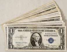 25 $1 Silver Certificates 1935 A Series