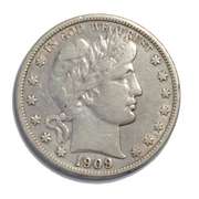 1909 S Barber Half Dollar