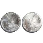 2 2021 Type 2 Unc Silver Eagles