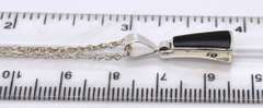 Sterling Silver Black Onyx Pendant on Chain