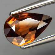 Top luster 1.87ct natural Imperial Zircon pear