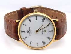Christian Bernanrd Gold Plated Slim Quartz Watch