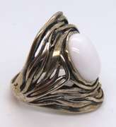 Sterling Silver Signed Gemstone Ring