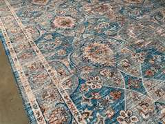 STUNNING VINTAGE REPRO DESIGN RUG 5x8