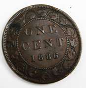 1886 Canada Large Cent