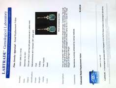 Dreamy Yellow Gold Emerald and Diamond Dangle Earrings