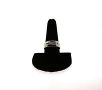 Contemporary 14k White Gold Channel Set Diamond Ring