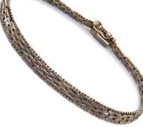 Vintage Sterling Silver Braided Bracelet