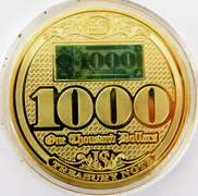 U.S. Mini 1000 Dollar Treasury Note Coin, Gen'l Meade