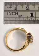 Unusual Amethyst & Seed Pearl Ring