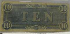 Confederate: 1864  $10 Richmond, circ, signed & numbered