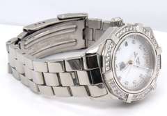 Tag Heuer Aquaracer Mop Diamond Dial Watch