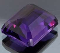 39.83ct emerald cut purple created Amethyst