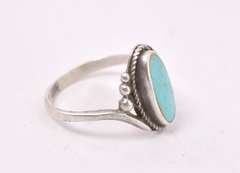 Subtle Turquoise Ring in Sterling Silver