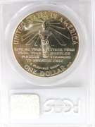 1986-P U.S. Statue of Liberty Dollar Coin, Graded