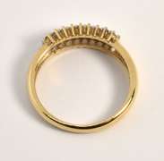 Sweet 3 Rows of Diamonds Ring