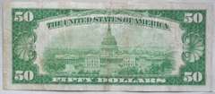 1928 A Series Gold Payable $ 50 Fed Reserve Note
