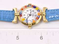 Gorgeous Italian Made, Hand Blown Art Glass Millefiori Watch