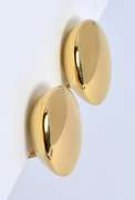 Well Made Oval Button Earrings