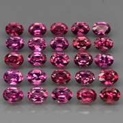 Ravishing 5.55ct violet pink Rhodolite Garnet set