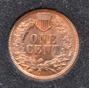 Mostly Red BU 1879 Indian Head Cent