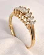 Precious Marquise Diamond Pyramid Ring