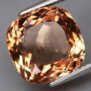 Vivid! 9.89ct cushion cut Imperial Topaz