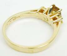Citrine & Diamonds 14K Gold Ring, Size 8