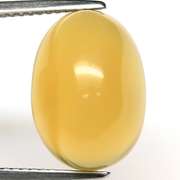 Honey yellow! 7.12ct untreated Mexican Fire Opal cabochon