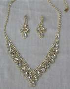 Set Of Fashion Jewelry Neck Lace And Earrings