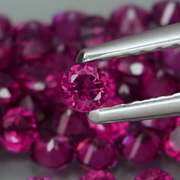 Ravishing 5.04ct hot pink Rhodolite Garnet set