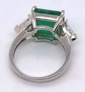 Sterling Silvre Green Cubic Zirconia Ring