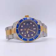Men's Stainless Steel Diver Watch with Day Date