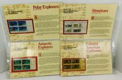 8 U.S. Commemorative Stamp Blocks in Original Panels