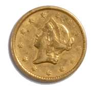 1854 $1 Type 1 US Gold