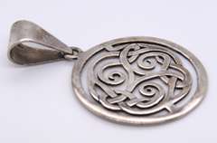 Vintage Sterling Silver Signed Pendant